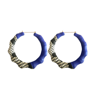 BLUE ACE CLASSIC BAMBOOS LEATHER HOUNDSTOOTH + BLUE