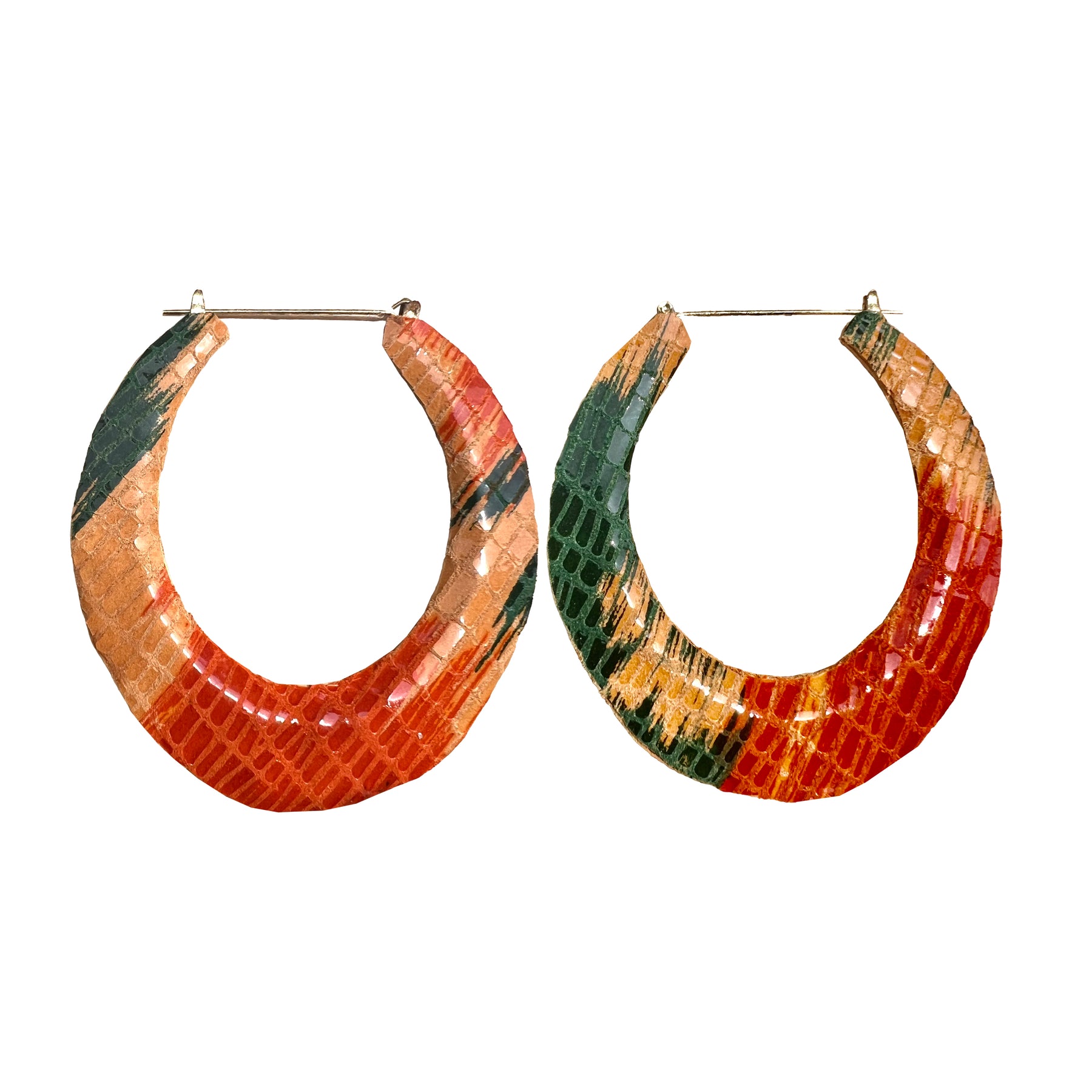 TRANSLUCENT BAMBOO HOOPS – Earrings Etcetera